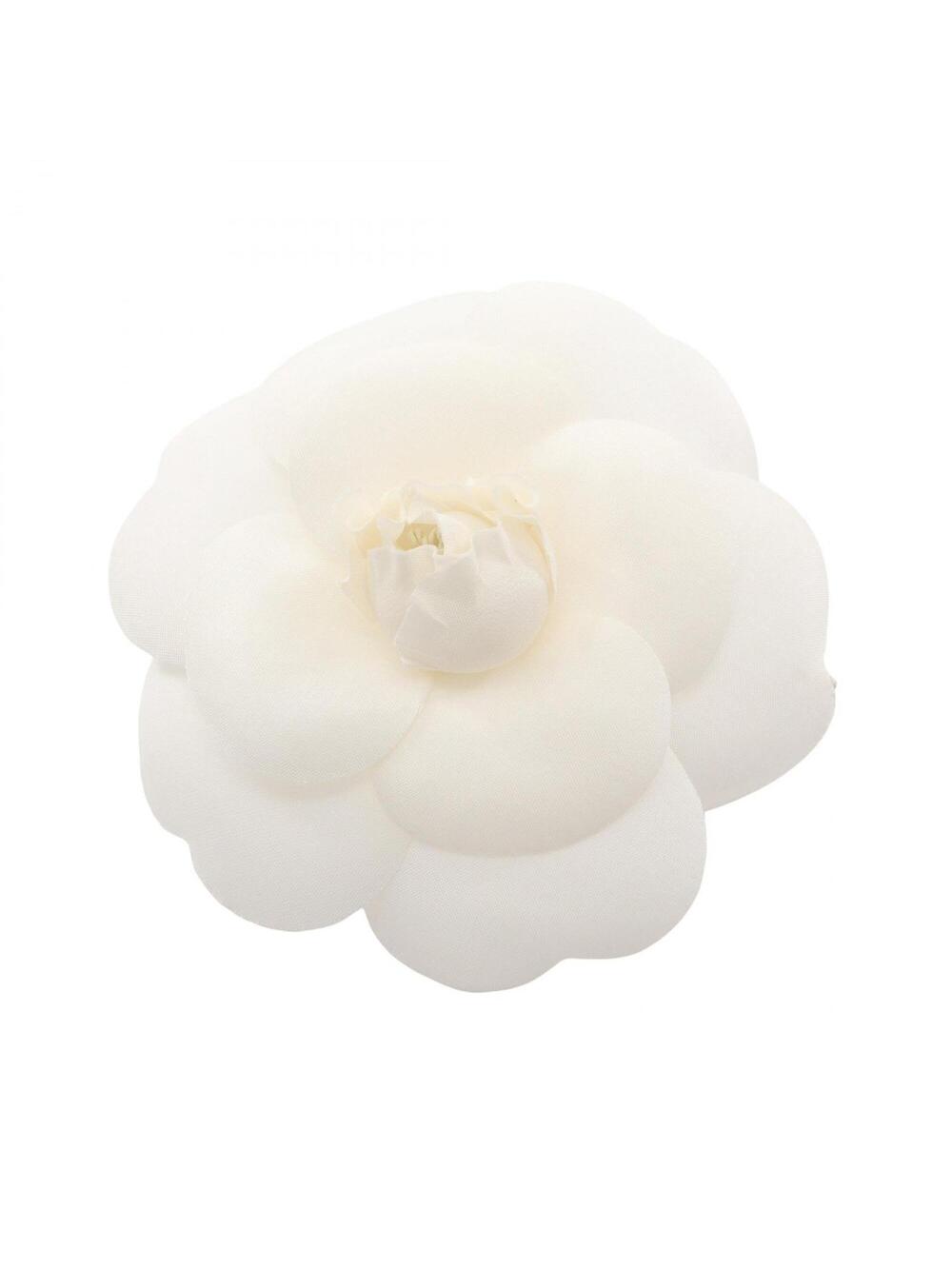 Chanel Camellia Brooch White #319307C73B